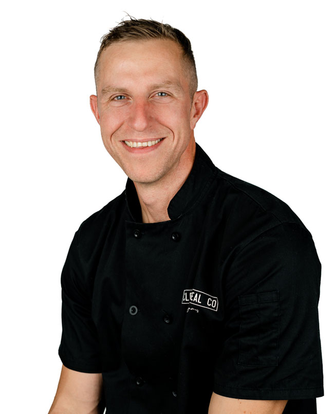 Vegan chef James Morgan